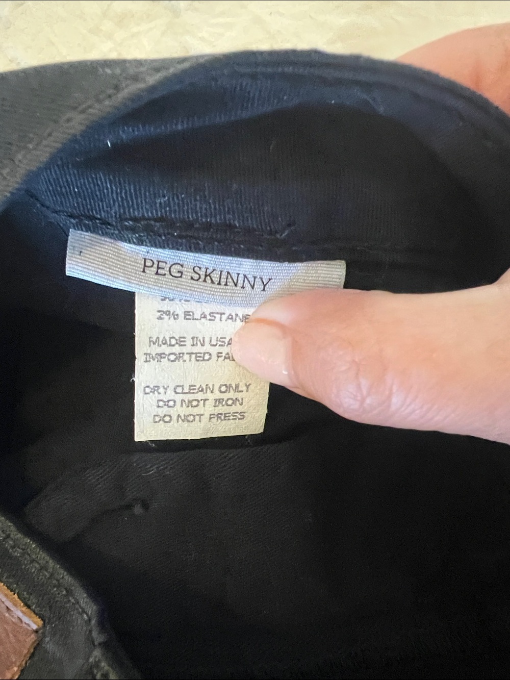 PAIGE Pandora Peg Skinny Luxe Black Coated Skinny Jeans Pants Like New Hoxten - Picture 11 of 13